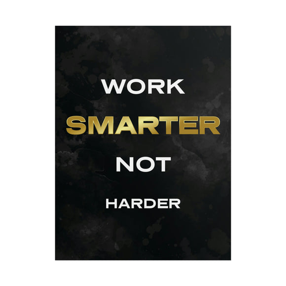 Work Smarter Not Harder Motivational Poster | The Design Station